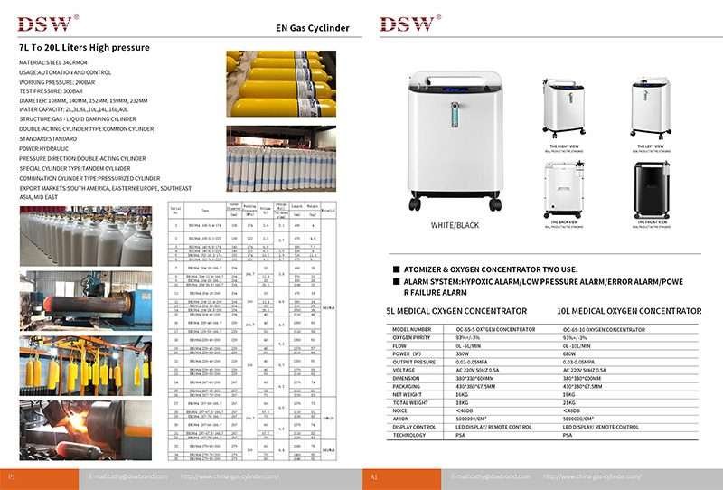 2020 Medical Oxygen Cylinders & Oxygen Concentrator Catalog