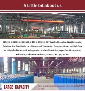 7L oxygen gas cylinders