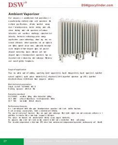 Industrial Ambient air vaporizers For Filling Station