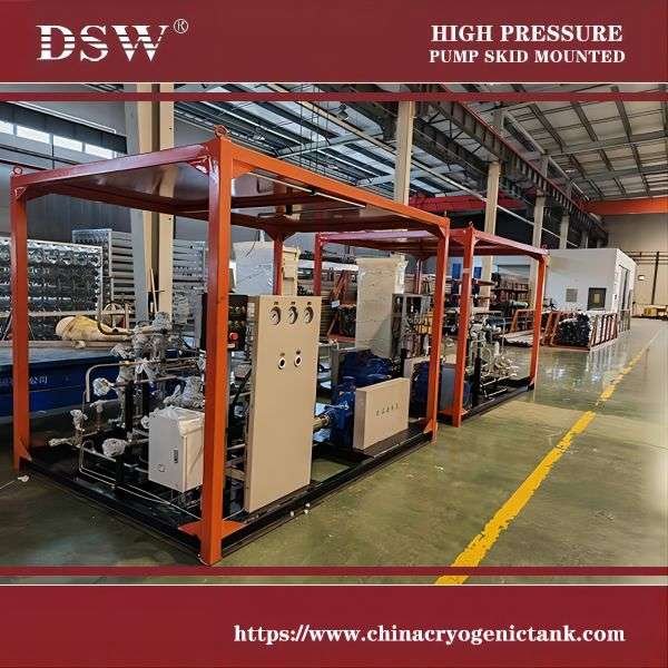 LNG Pump Skid MOUNTED is an integrated system designed to meet the demanding requirements of LNG filling stations