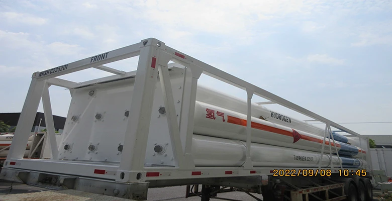 Tube pressure vessels for transporting hydrogen, compressed natural gas (CNG)
