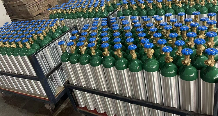 DSW lightweight aluminum gas cylinders for medical, industrial, SCUBA, and specialty gas applications