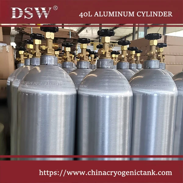 Certified aluminum gas cylinders for medical, industrial, and specialty gases, TPED and DOT approved