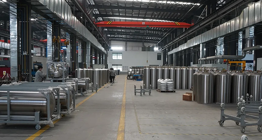 DSW Industry Dewar Cylinder and insulated cryogenic cylinder for LN2, LOX, LAr, and CO2 storage