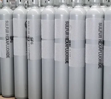 SF6 sulfur hexafluoride gas cylinder for electrical insulation and arc quenching