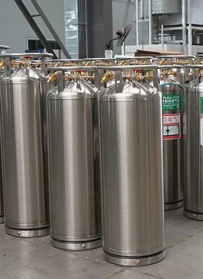 Cryogenic Dewar cylinders for liquid gas storage and supply