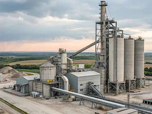 Cryogenic oxygen and nitrogen storage tanks for cement and lime plants