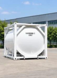Cryogenic ISO tank container for multimodal gas transport
