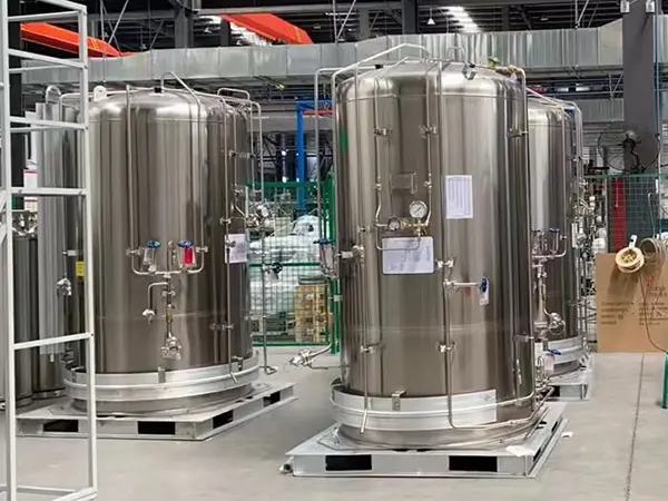 Microbulk cryogenic gas storage and supply system