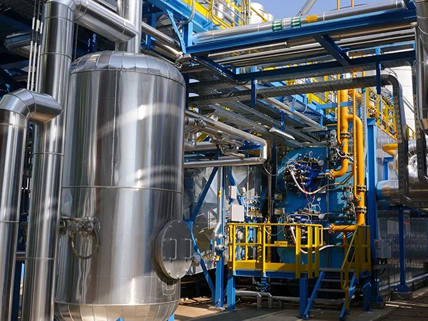 Cryogenic storage equipment for chemical processing facilities