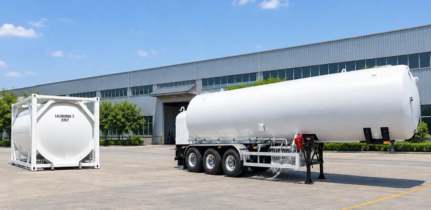 Cryogenic transport solutions with tanker trailers and ISO tanks