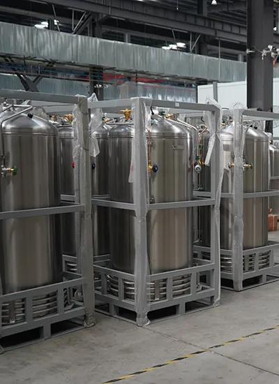 Vacuum insulated microbulk system for on site industrial gas storage and supply